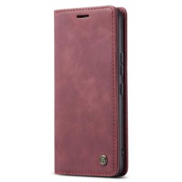 Калъф страничен flip марка CASEME за Xiaomi 12 Lite – винено червен