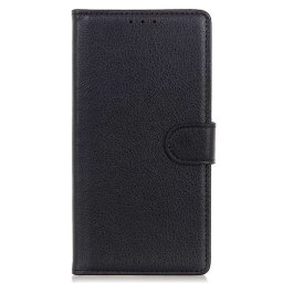 Кожен калъф тип портмоне за Nokia G11 Plus - черен