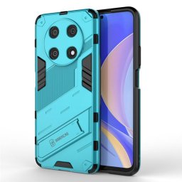 Хибриден гръб със стойка марка BIBERCAS за Huawei nova Y90 - светло син
