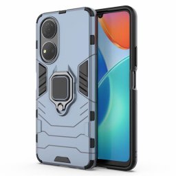 Хибриден гръб със стойка за Honor X7 - стоманено син