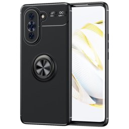 Силиконов гръб със стойка тип пръстен за Huawei Nova 10 - черен