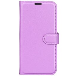 Кожен калъф тип портмоне за Huawei Nova 10 - лилав