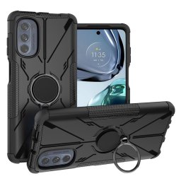 Хибриден гръб със стойка за Motorola Moto G62 5G - черен