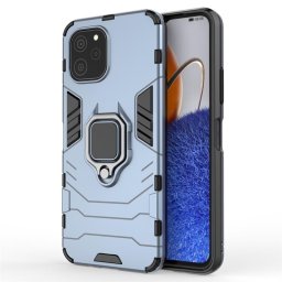 Хибриден гръб със стойка за Huawei nova Y61 - стоманено син