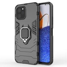 Хибриден гръб със стойка за Huawei nova Y61 - черен