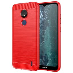 Силиконов гръб Rugged Armor за Nokia C21 - червен