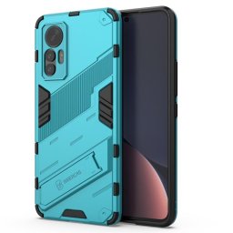 Хибриден гръб със стойка марка BIBERCAS за Xiaomi 12 Lite - светло син