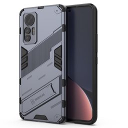 Хибриден гръб със стойка марка BIBERCAS за Xiaomi 12 Lite - сив