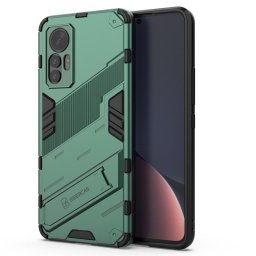 Хибриден гръб със стойка марка BIBERCAS за Xiaomi 12 Lite - зелен металик