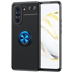 Силиконов гръб със стойка тип пръстен за Huawei Nova 10 - син
