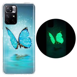 Силиконов гръб за Xiaomi Redmi Note 11S 5G - синя пеперуда