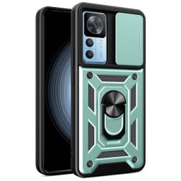 Хибриден гръб със стойка за Xiaomi 12T 5G/12T Pro - зелен металик