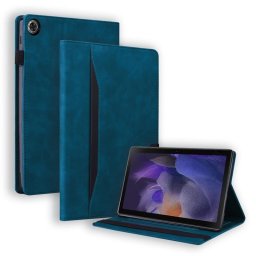 Кожен калъф за Samsung Galaxy Tab A8 10.5 (2021) - тъмно син