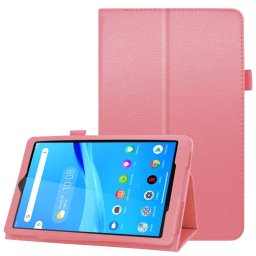 Кожен калъф за Lenovo Tab M8 TB-8505f/TB-8506f - светло розов