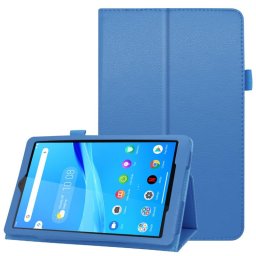 Кожен калъф за Lenovo Tab M8 TB-8505f/TB-8506f - светло син
