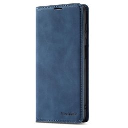 Кожен калъф страничен flip марка FORWENW за Samsung Galaxy A54 5G – син