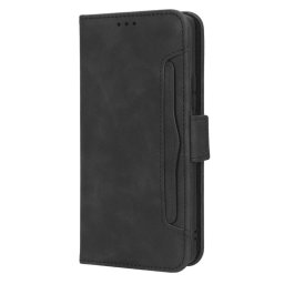 Кожен калъф тип портмоне с магнитна закопчалка за Xiaomi 13 Pro - черен