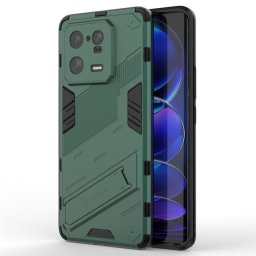 Хибриден гръб със стойка марка BIBERCAS за Xiaomi 13 Pro - зелен металик