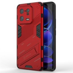Хибриден гръб със стойка марка BIBERCAS за Xiaomi 13 Pro - червен