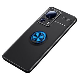 Силиконов гръб със стойка тип пръстен за Xiaomi 13 Lite - син