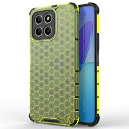 Хибриден гръб с ромбоидна шарка за Honor X8 5G - зелен