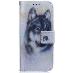 Калъф страничен флип за Honor X8 5G - вълк