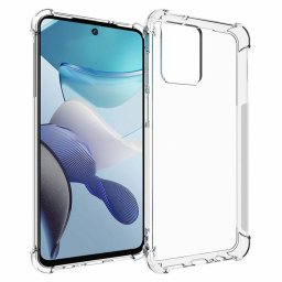 Силиконов гръб с подсилени ръбове за Motorola G13 - прозрачен