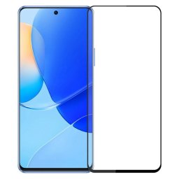 Извит 3D удароустойчив стъклен протектор за екран марка MOFI за Huawei nova Y90 - с черна рамка