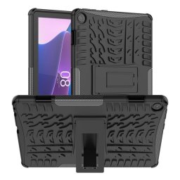 Двупластов гръб със стойка за Lenovo Tab M10 3rd Gen - черен