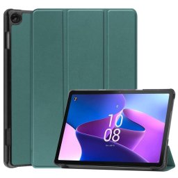 Кожен калъф със сгъващ се капак за Lenovo Tab M10 3rd Gen - тюркоазен