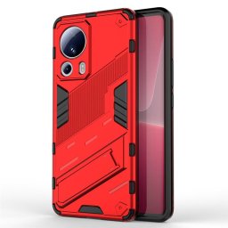 Хибриден гръб със стойка марка BIBERCAS за Xiaomi 13 Lite - червен