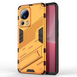 Хибриден гръб със стойка марка BIBERCAS за Xiaomi 13 Lite - оранжев