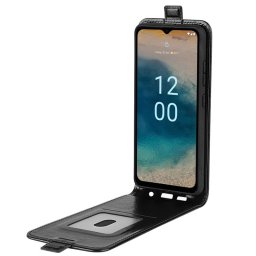 Кожен калъф flip за Nokia G22 - черен