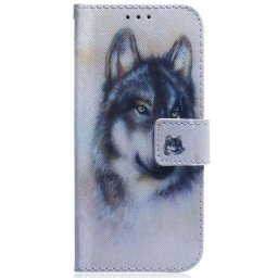 Калъф страничен флип за Nokia G22 - вълк