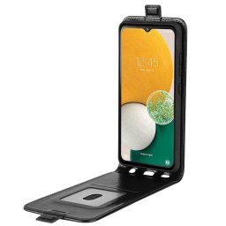 Кожен калъф flip за Samsung Galaxy A14 4G/5G - черен