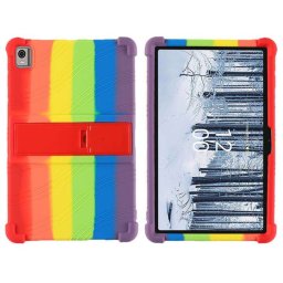 Силиконов гръб със стойка за Nokia T21 - шарен