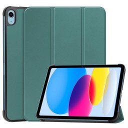 Кожен калъф със сгъващ се капак за iPad 10th Gen 2022 - тюркоазен