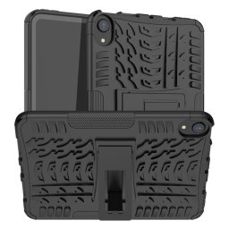 Двупластов гръб със стойка за iPad mini (6th Gen) - черен