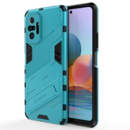 Хибриден гръб със стойка за Xiaomi Redmi Note 10 Pro - светло син