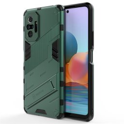 Хибриден гръб със стойка за Xiaomi Redmi Note 10 Pro - зелен металик