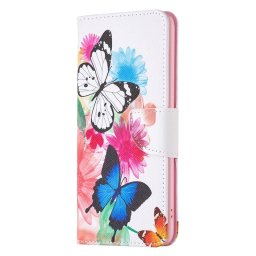 Калъф страничен флип за Nokia X30 5G - две пеперуди