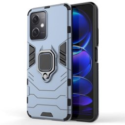 Хибриден гръб със стойка за Xiaomi Redmi Note 12 5G - стоманено син