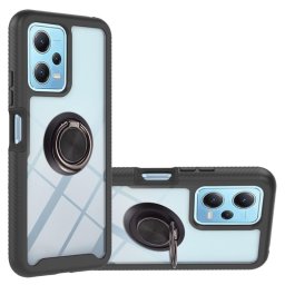 Хибриден гръб със стойка за Xiaomi Redmi Note 12 5G - черен
