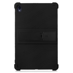 Силиконов гръб със стойка за Lenovo Tab P11 - черен