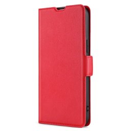 Тънък кожен калъф за Huawei P60 Pro – червен