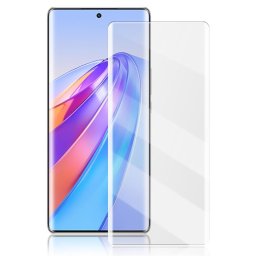 Удароустойчив извит UV стъклен протектор покриващ целия екран марка AMORUS за Honor Magic5 Lite 5G