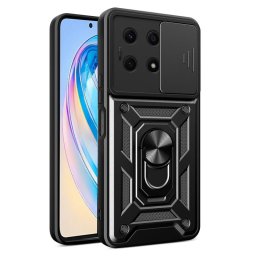 Хибриден гръб със стойка за Honor X8a - черен
