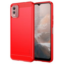 Силиконов гръб марка MOFI за Nokia C32 - червен