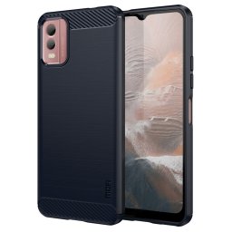 Силиконов гръб марка MOFI за Nokia C32 - тъмно син