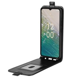 Кожен калъф flip за Nokia C32 - черен